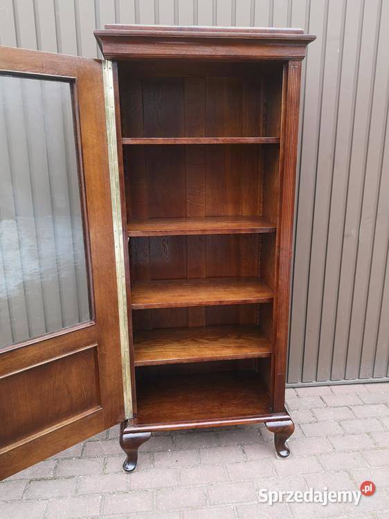 Biblioteka Słupek Witryna Stara Antyk Zgrabna Meble Swarzędz