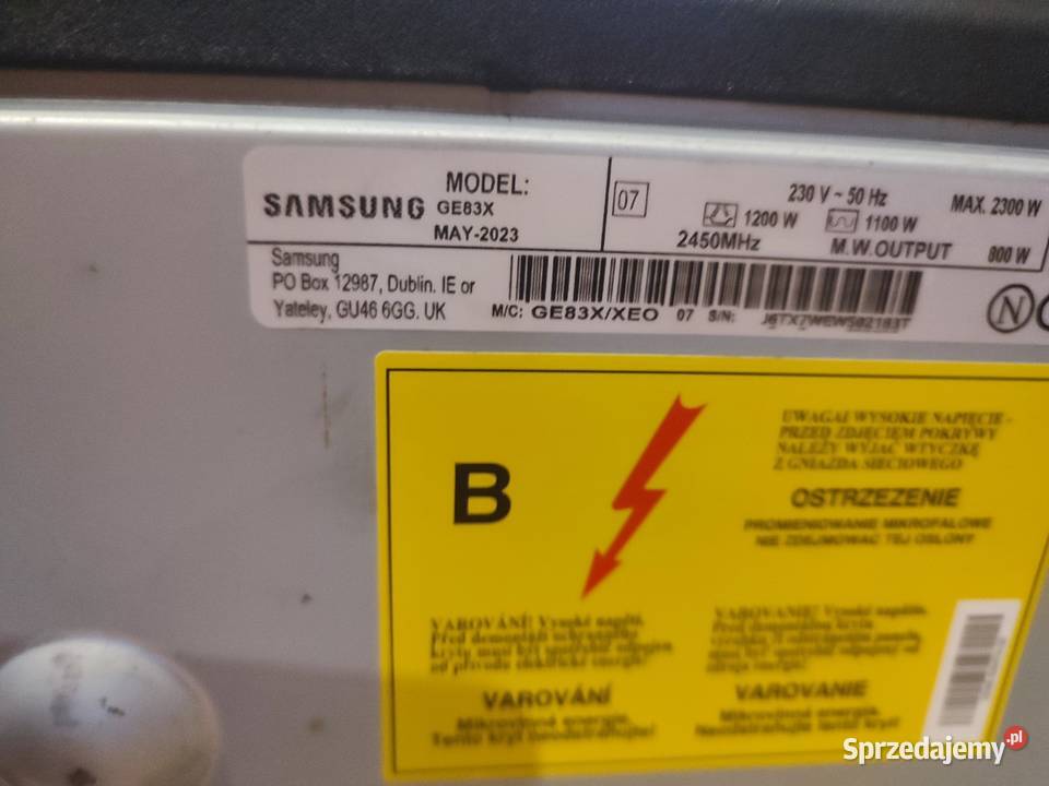 Mikrofalówka Samsung GE83X Łódź