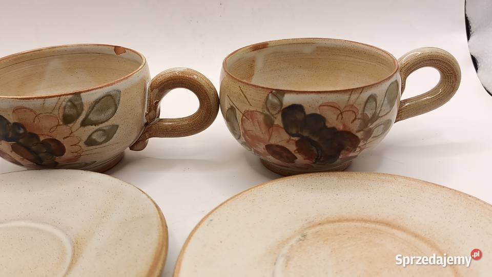 Filiżanka ze spodkiem dwa razy rustykalny styl Zamość