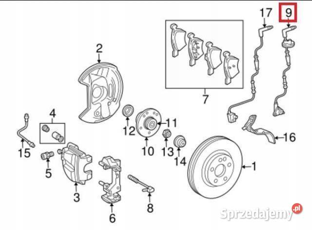 CZUJNIK ABS PRZÓD CHRYSLER CROSSFIRE 0408 32 OEM