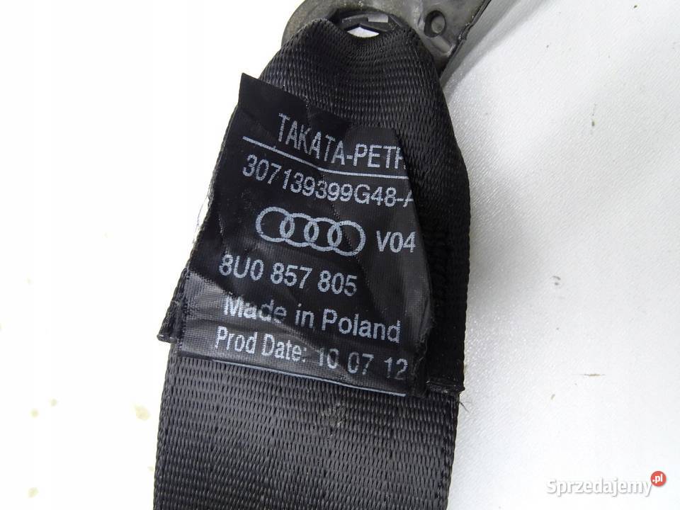 PAS BEZPIECZEŃSTWA LEWY TYŁ TYLNY AUDI Q3 8U Pasy bezpieczeństwa