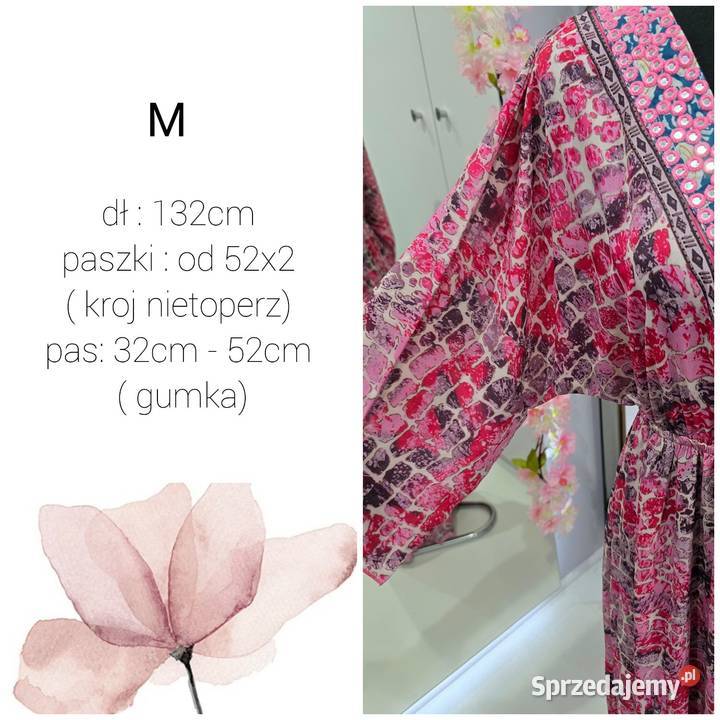 Sukienka maxi boho Rękaw nietoperz Wodzisław Śląski sprzedam