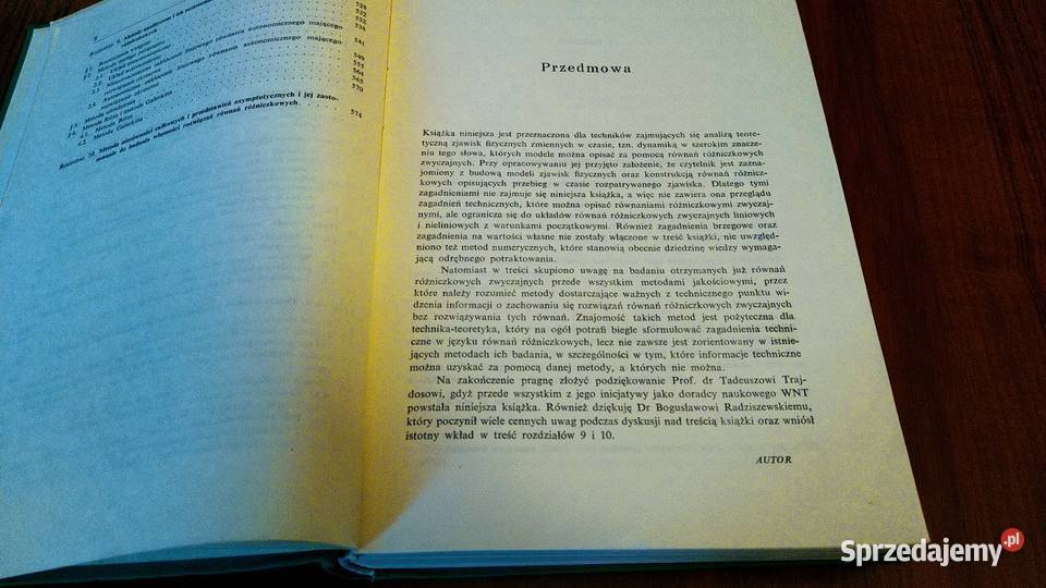 Równania różniczkowe zwyczajne Roman Gutowski twarda Gdańsk