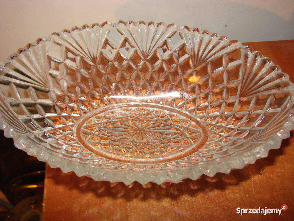 szklana miska żardiniera PRL Pruszcz Gdański