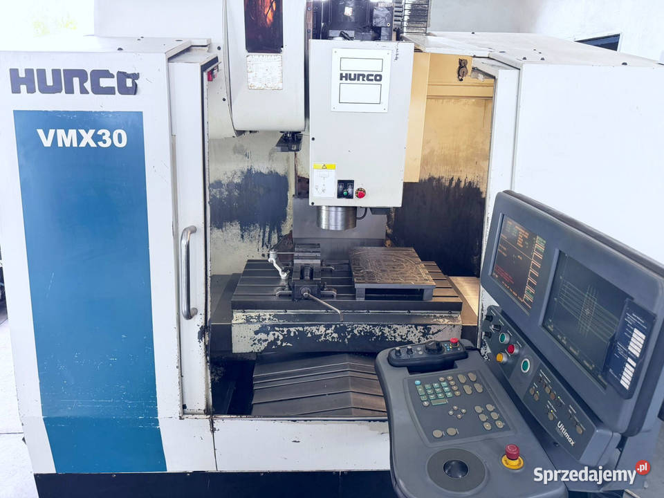 Frezarka CNC HURCO VMX 30 chłodzenie wrzeciono Zabór