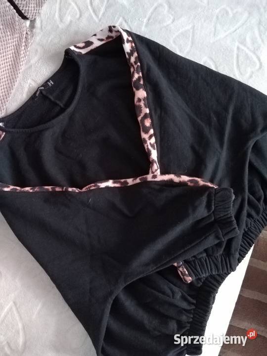 Boohoo bluza damska czarny Odzież sportowa