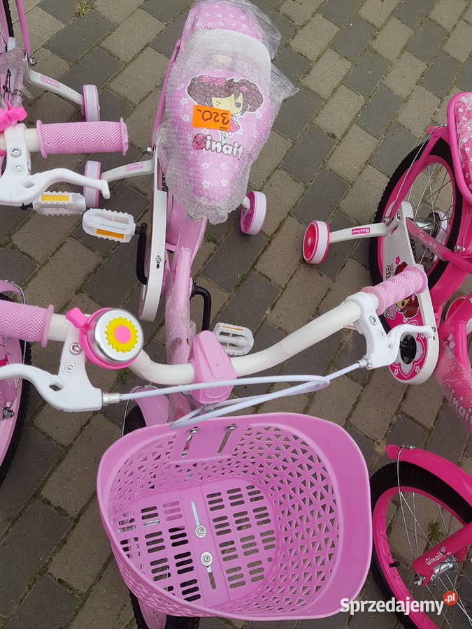 Rower dziecięcy 16 Rowerek różowy Ginait 4 wielkopolskie Głogowa