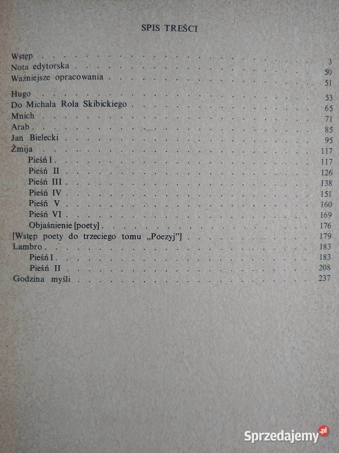 Powieści Poetyckie Juliusz Słowacki Gdańsk sprzedam