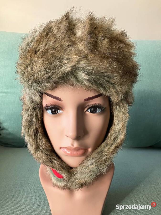 Nowa ciepła damska czerwona czapka uszatka Seger podkarpackie Nisko sprzedam