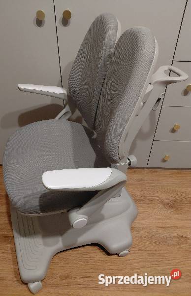 Fotel Krzesło do biurka szare regulowane dziecko mazowieckie Warszawa
