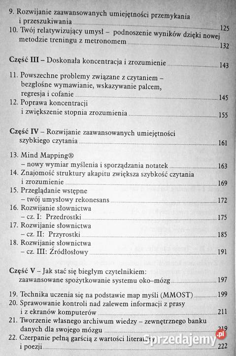 Podręcznik szybkiego czytania Tony Buzan Chełm sprzedam