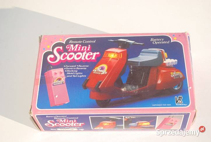 Stara zabawka skuter mini scooter na kablu na Cieszyn