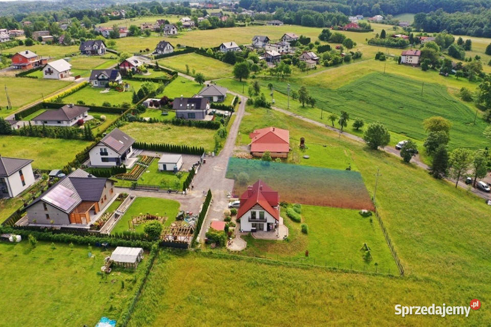 Widokowa działka koło Skoczowa 272zł/m2 śląskie Pogórze sprzedam