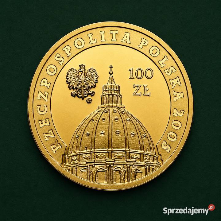 Złota moneta kolekcjonerska NBP 100 Jan Paweł II Pruszków sprzedam