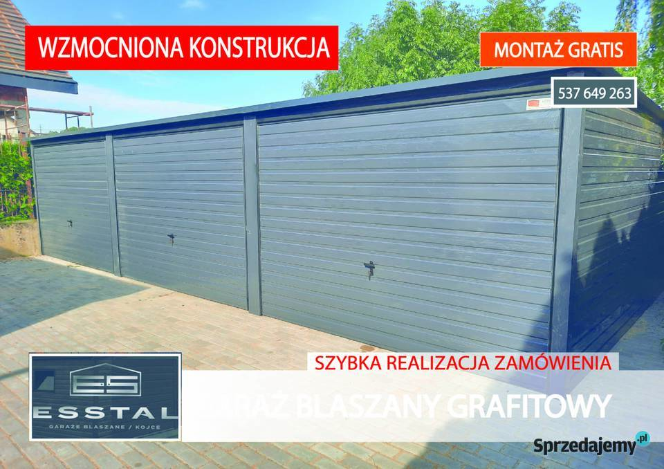 Garaże Blaszane Grafit Tomaszów Lubelski