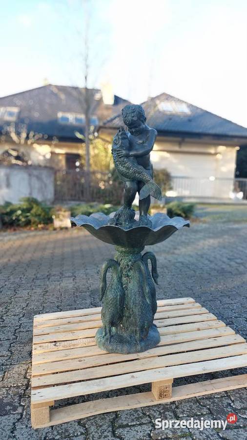 Mega Koń ze źrebakiem z brązu naturalnej Warszawa sprzedam