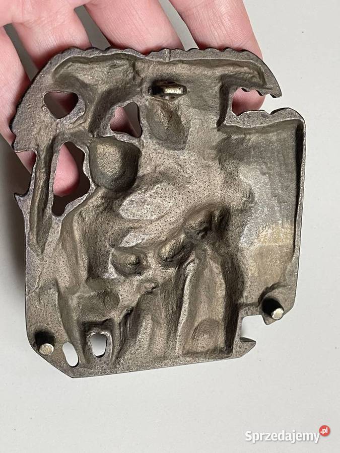 Rzeźba relief z brązu Jezus przyjaciel dzieci Toruń sprzedam