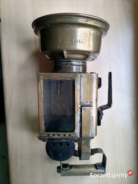 Stara lampa kolejowa karbidowa z lat 20 tych Lampy podłogowe Kraków