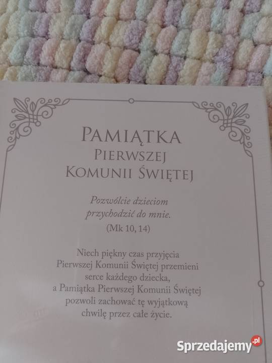 Pamiątka Pierwszej Komunii Świętej zestaw twarda małopolskie Kraków