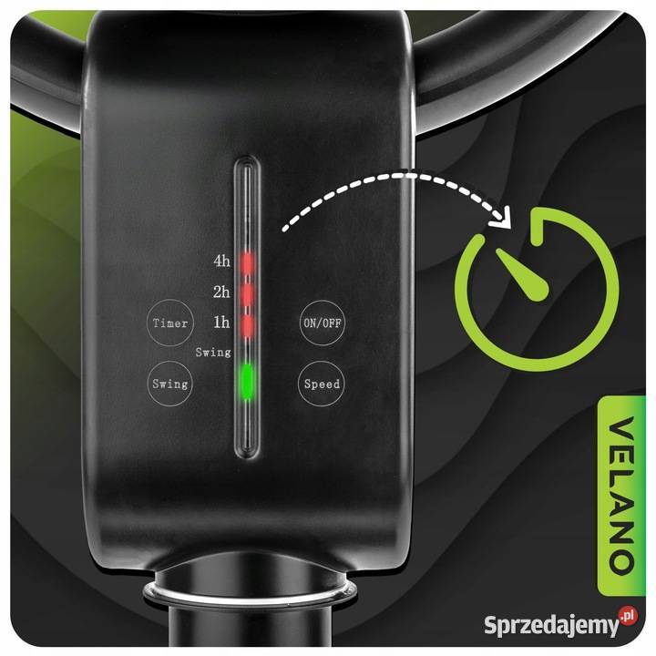 Wentylator podłogowy wiatrak stojący timer Katowice
