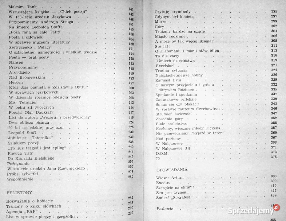 Reportaże artykuły felietony opowiadania K J lubelskie