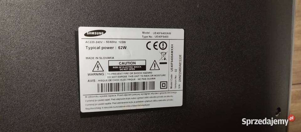 Samsung 40 3D smart tv Konin