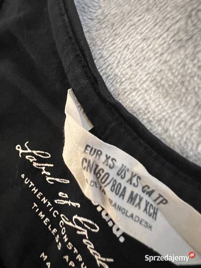 Koszulka top bluzka bokserka czarna HM HIT Rozmiar 34(XS) podkarpackie Jasło