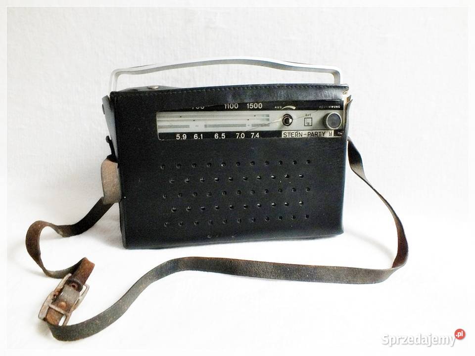 Stare radio w pokrowcu STERN- PARTY, RFT z lat 60-70tych