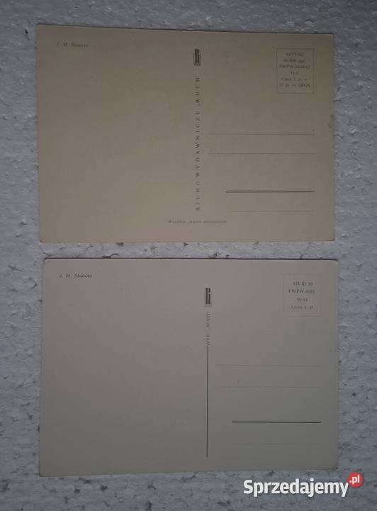 pocztówki świąteczne J M Szancer Warszawa