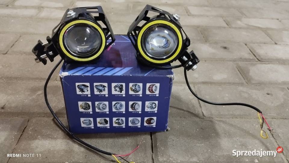 HALOGEN LED MOTOCYKLOWY RING LED U7 Lampa LED do Giżycko sprzedam