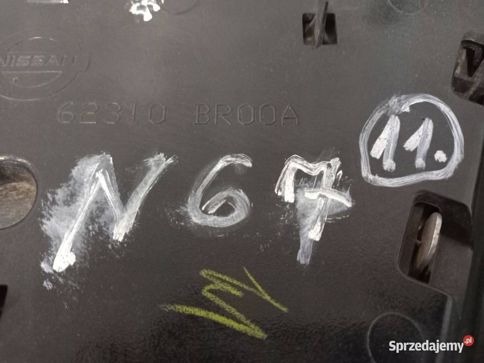 GRILL ATRAPA ZDERZAKA PRZÓD 62310BR00A NISSAN Kielce