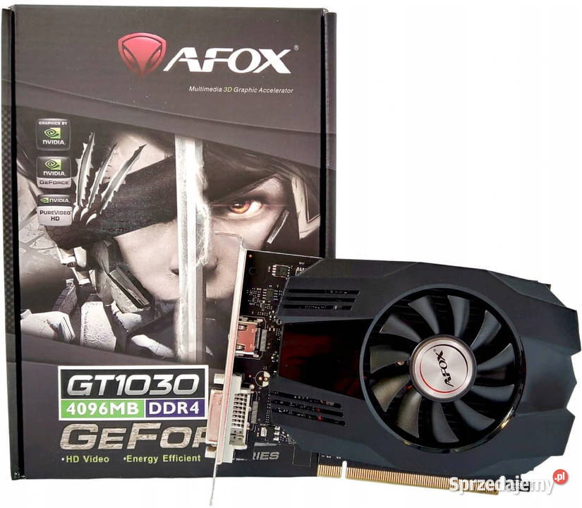 Nivida GeForce GT 1030 Afox HDMI DVI 4GB GDDR4
