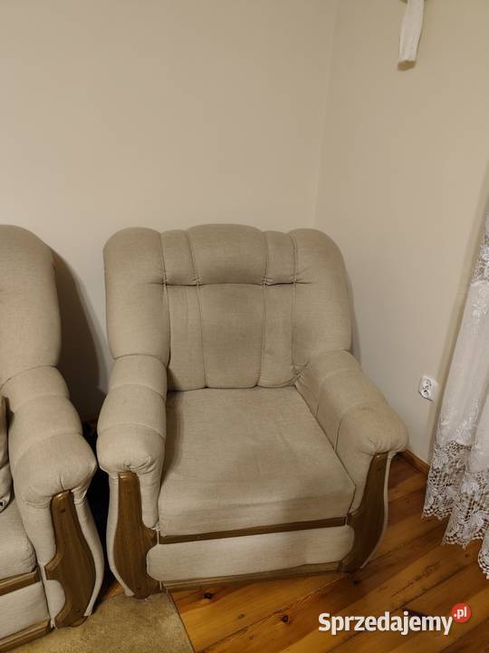 Kanapa 3 osobowa 2 osobowa i fotel zestaw tkanina podlaskie Wysokie Mazowieckie