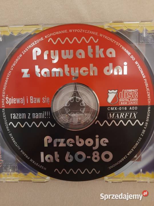 Sprzedaż płyty CD z przebojami lat 60 80 CD sprzedam