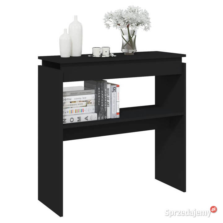 Stolik konsolowy czarna 80x30x80 materiał Warszawa