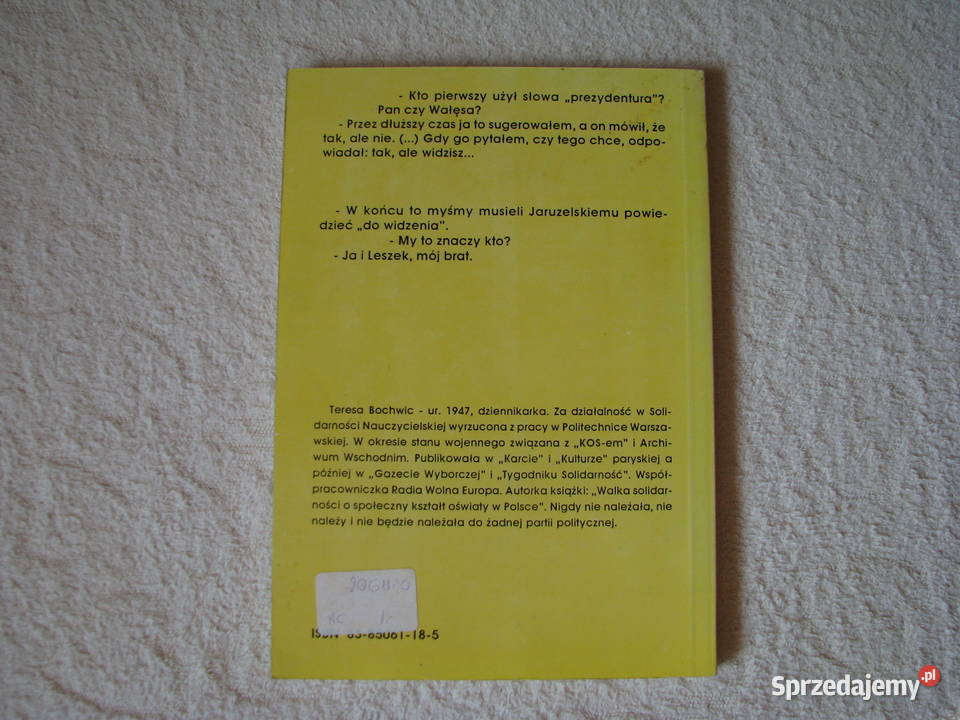 Odwrotna strona medalu Jarosław Kaczyński Teresa Rok wydania 1991