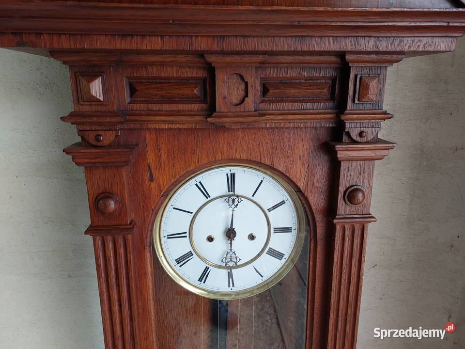 146 Zegar linkowy żyłkowy Lenzkirch 1898r tarcza Tczew