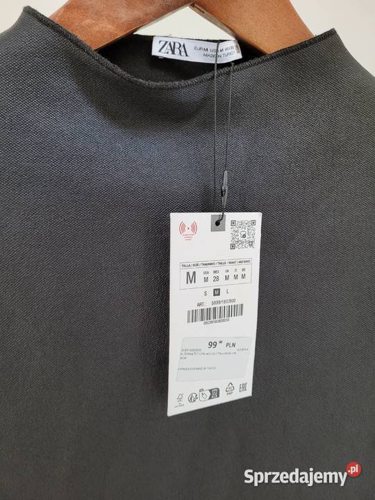 Czarna sukienka z dzianiny stretch z wiskozą małopolskie Liszki