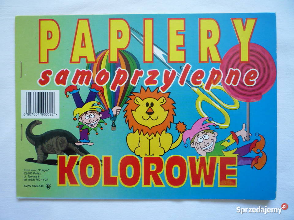Papier kolorowy Samoprzylepny Format A5 Szczecin sprzedam