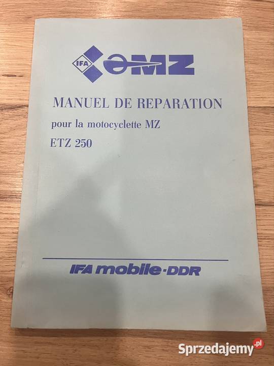 Książka instrukcja naprawy A4 mz etz 250 org Kolbuszowa Dolna sprzedam