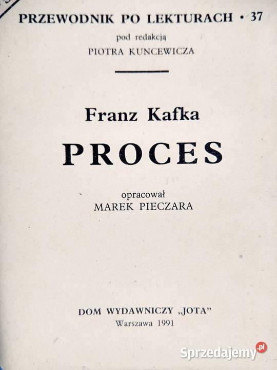 Proces Kafka księgarnie mazowieckie Warszawa