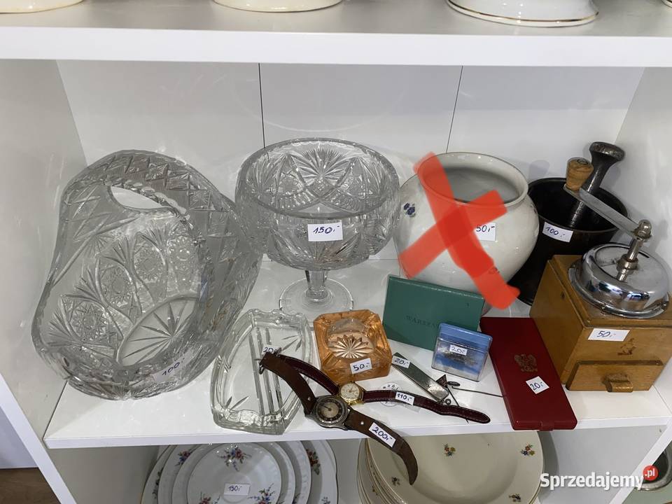 Szkło porcelana kryształy PRL Będzin sprzedam