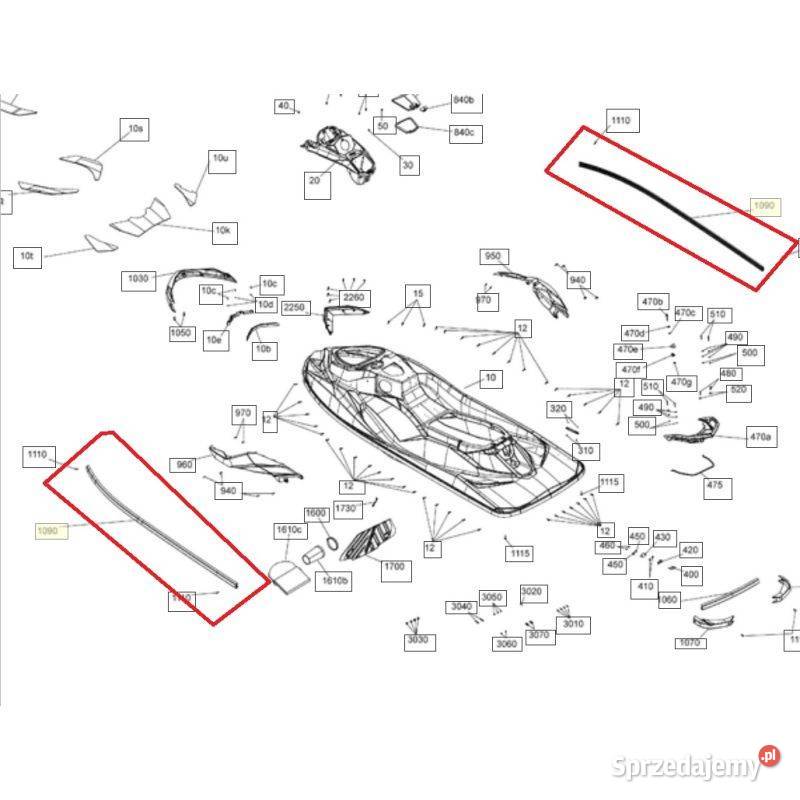 Odbojnica do skutera wodnego SeaDoo rxp rxt wake Nowy Sącz
