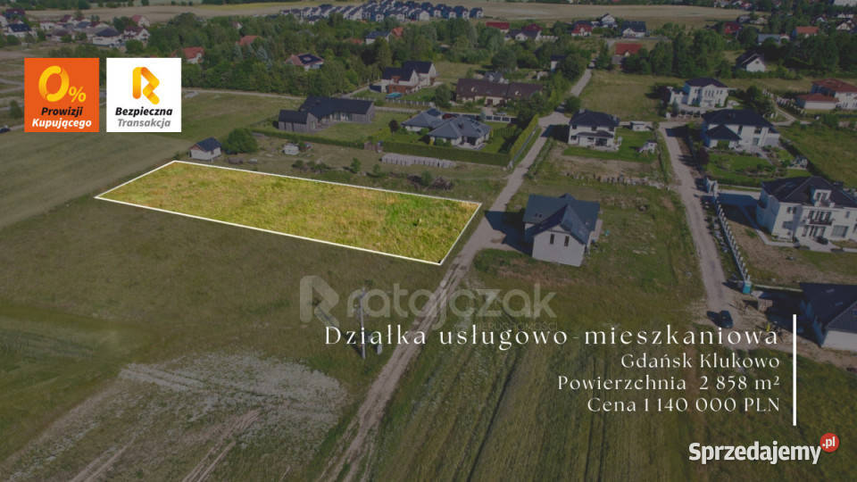 Do sprzedaży działka Gdańsk 2858m2 Sprzedaż