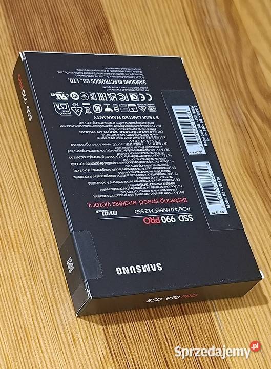 Nowy Dysk SSD SAMSUNG 990 Pro PCle 40 NVMe M2 Ząbkowice Śląskie sprzedam