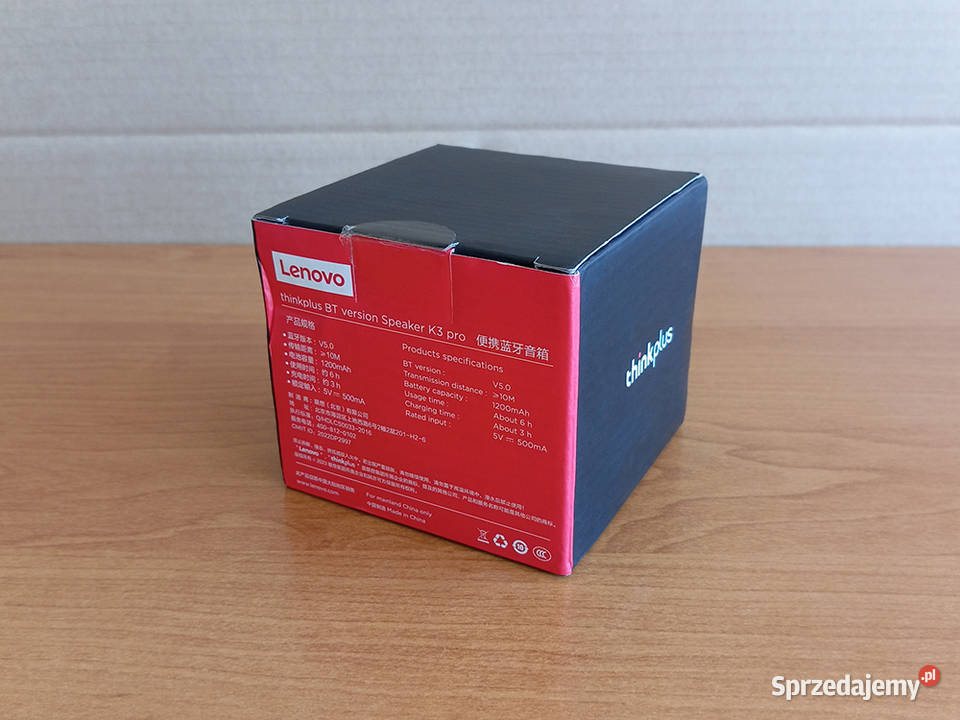 NOWY Głośnik Bezprzewodowy Bluetooth Lenovo K3 Węgrów