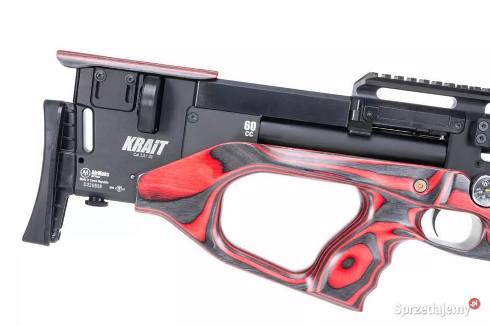 Wiatrówka AirMaks Krait WX 55mm Red Lamino Sporty strzeleckie i myślistwo Trzcianka