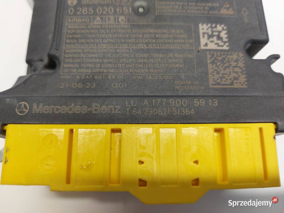 Mercedes EQA 250 W243 MODUŁ SENSOR PODUSZEK Komputery