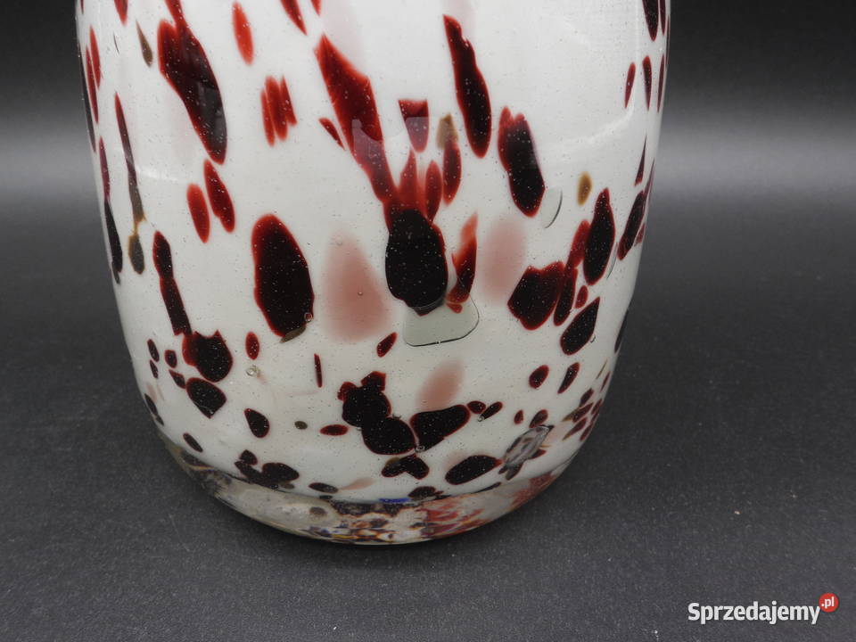 Wazon Szkło Artystyczne Styl Murano Czeski Brok wielkopolskie Raszków