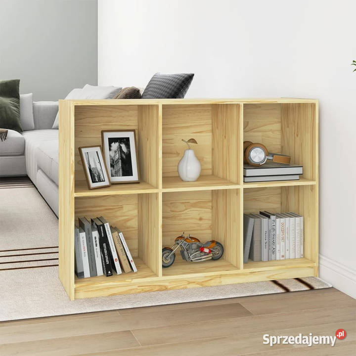 Regał na książki 104x33x76 lite drewno sosnowe Meble Warszawa